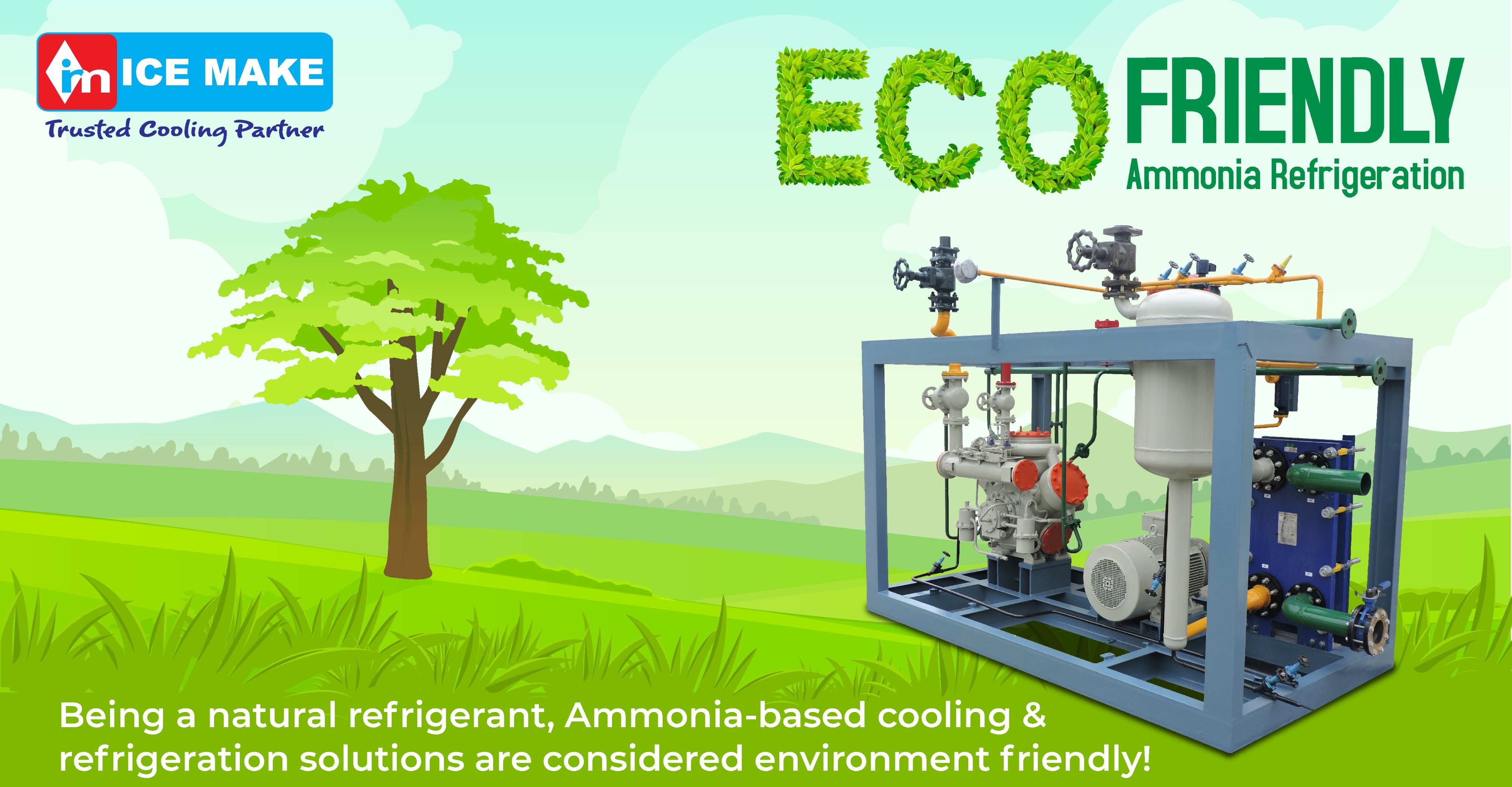 The Power of Ammonia: ICEMAKE's Sustainable and Efficient Refrigeration Solution for Large-Scale Industrial Applications